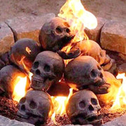 Skull Halloween Barbecue Fire Ornament Design Decoration InformationEssentials