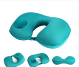 Car Portable U-Shape Inflatable Travel Air Pillow Neck Pillow - InformationEssentials