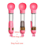 Pet Water Bottle Feeder Bowl Garbage Bag Storage Portable Pet Outdoor Travel 3 In 1 Dog Water Bottle - InformationEssentials