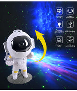 Galaxy Star Projector Starry Sky Night Light Astronaut Lamp - InformationEssentials