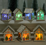 Christmas Led Light Wood Decoration HUSUKU