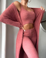 3pcs Womens Clothing Set Warm Cozy Outfit InformationEssentials