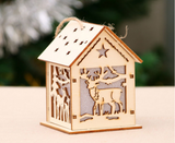 Christmas Led Light Wood Decoration HUSUKU