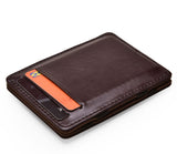 Flip PU Magic Wallet Business Card Holder Bags - InformationEssentials