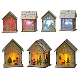 Christmas Led Light Wood Decoration HUSUKU