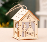 Christmas Led Light Wood Decoration HUSUKU