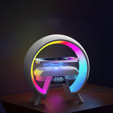 Colorful Bedside With Clock Light  & Wireless Charger for everyone! InformationEssentials