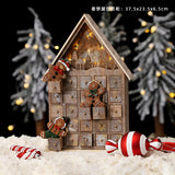 Christmas decoration wooden calendar HUSUKU