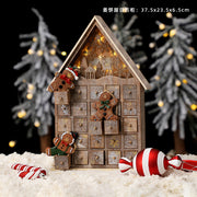 Christmas decoration wooden calendar HUSUKU