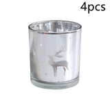 Personalized Christmas Decoration Glass Empty Cup Candle Holder Decoration Incense Nature Creation