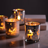 Personalized Christmas Decoration Glass Empty Cup Candle Holder Decoration Incense Nature Creation