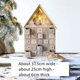 Christmas decoration wooden calendar HUSUKU