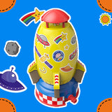 Kids Space Rocket Sprinkler Spinner HUSUKU