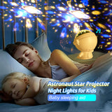 Galaxy Star Projector Starry Sky Night Light Astronaut Lamp Room - InformationEssentials