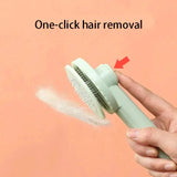 Pet Hair Removal Comb Cat Brush Self Cleaning Slicker Brush for Cats Dogs Hair Remover Scraper Pet Grooming Tool Cat Accessories