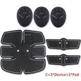 Electric Muscle Stimulator for Exercises Abdominal Trainer Hip Buttock Six Pack Trainer Body Fitness Slimming Massage